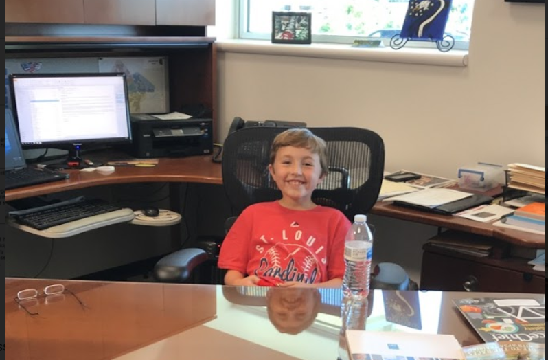 boy sitting at desk