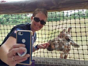 city hall selfie giraffe