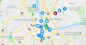 Nashville Recommendations Map