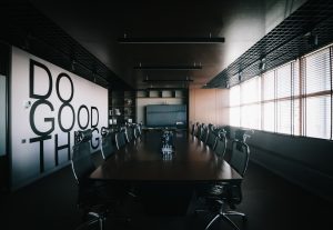 Do good things board room