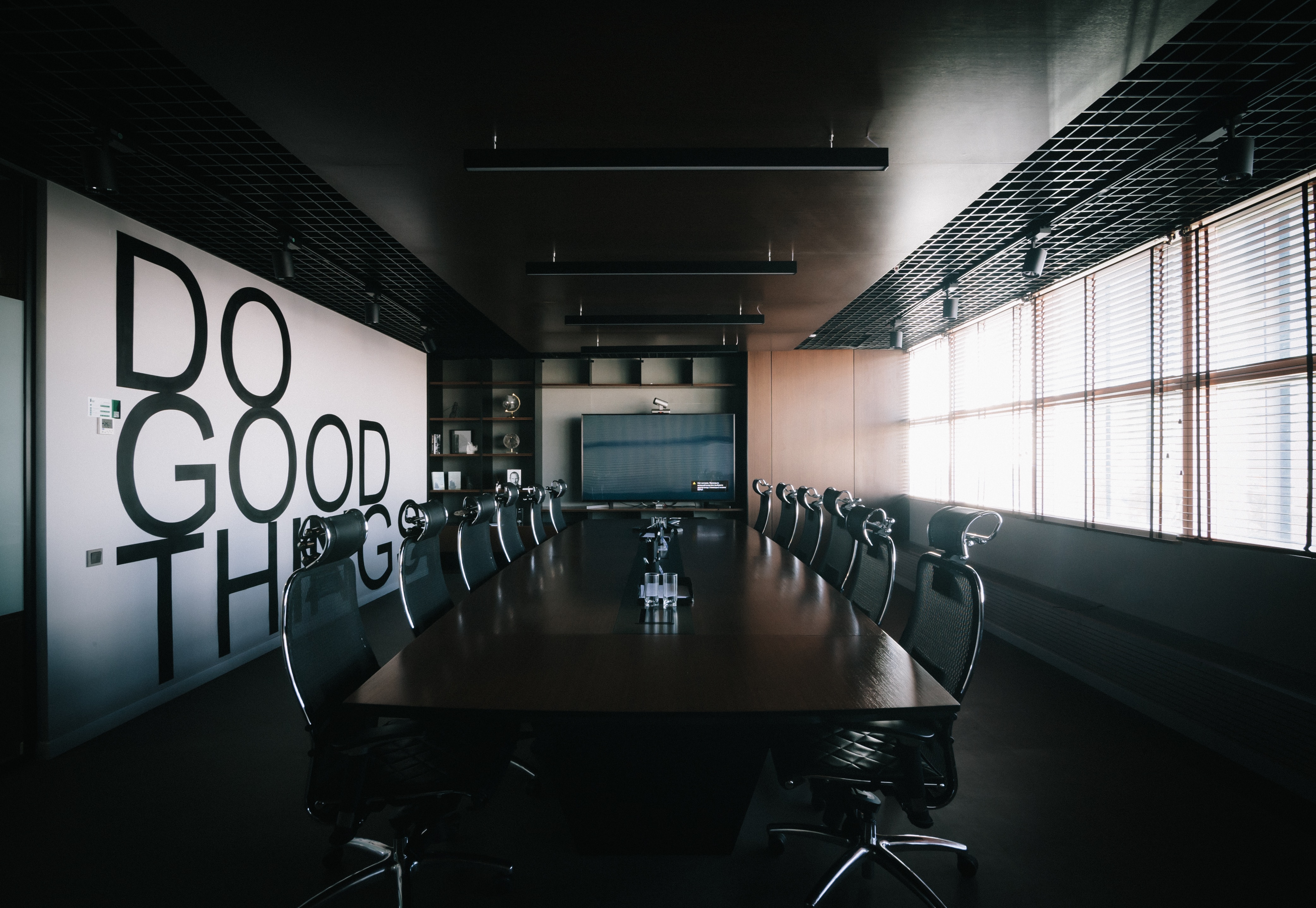 Do good things board room