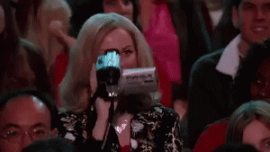 video camera being held by Amy Poehler from the film Mean Girls