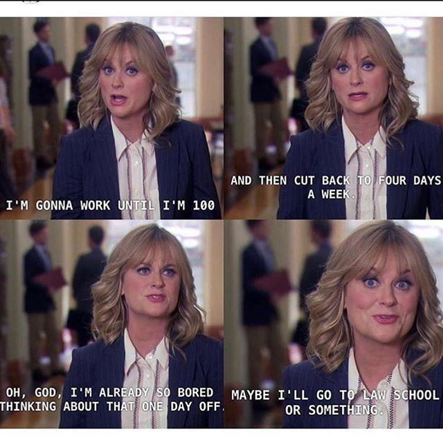 leslie knope work to 100