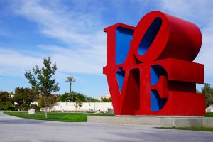 Picture of LOVE sculpture in Scottsdale, Arizona