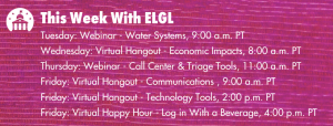 This week on ELGL