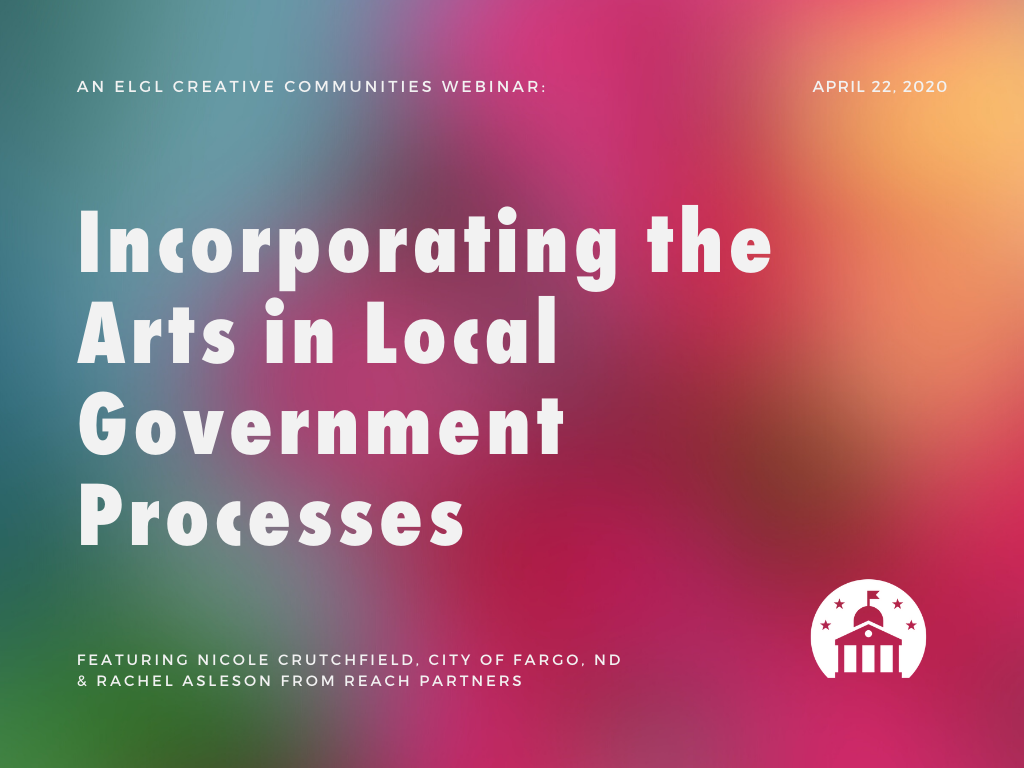 Incorporating arts webinar