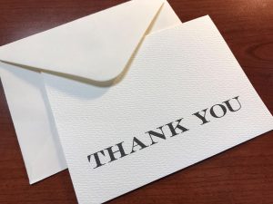 Thank you note