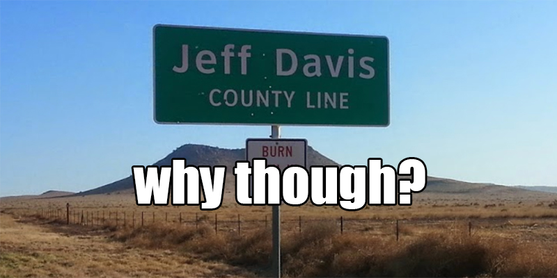 jeff davis county sign