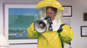 PArks & Rec Bubble suit