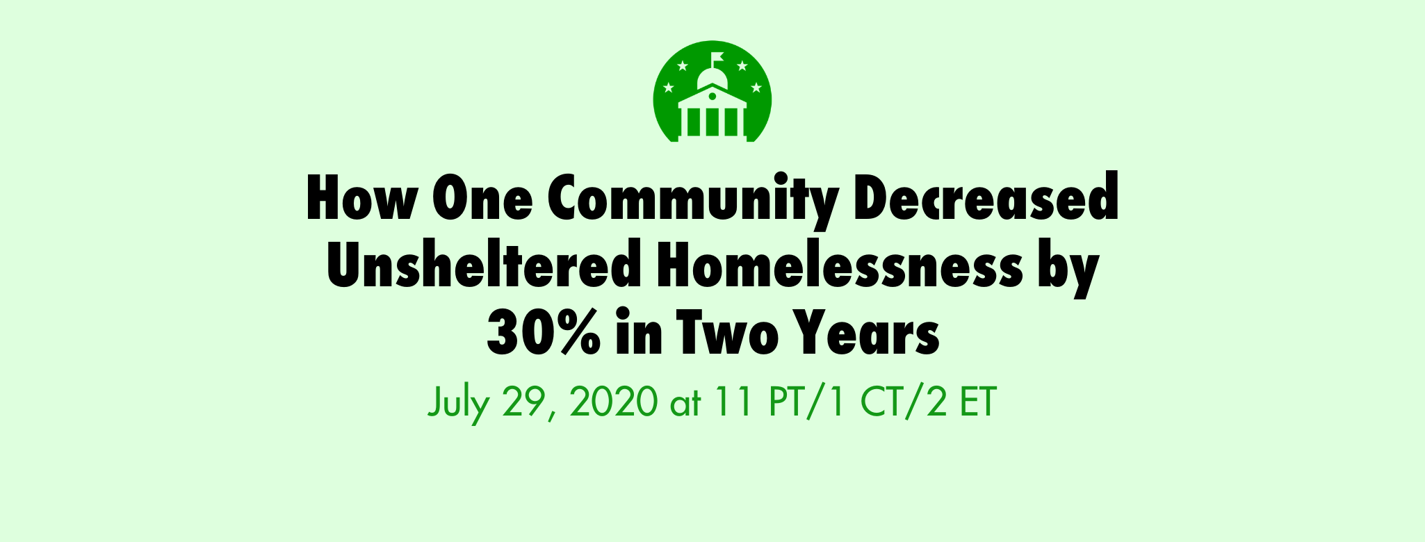 homelessness webinar