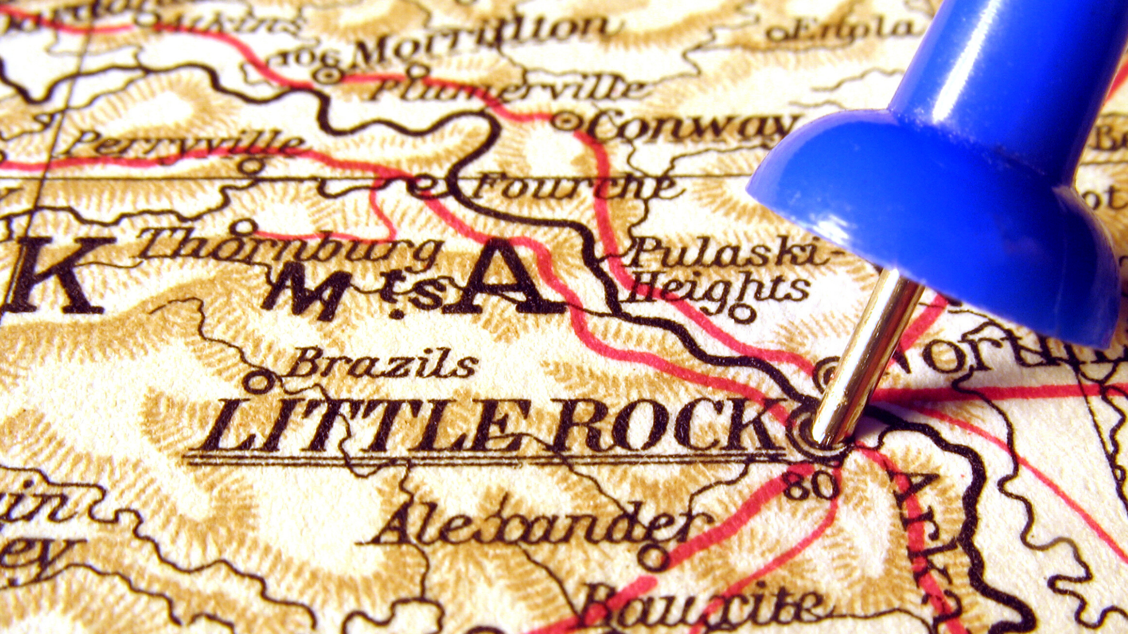 Little Rock map