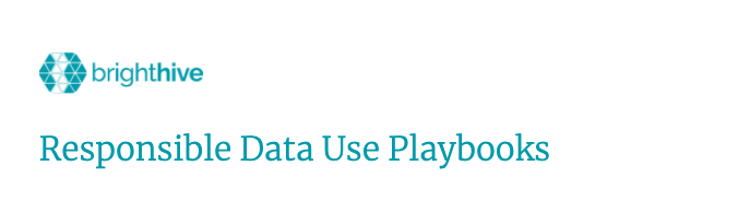 Data use playbooks