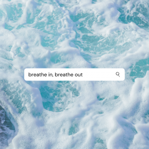 Breathe in breathe out graphic