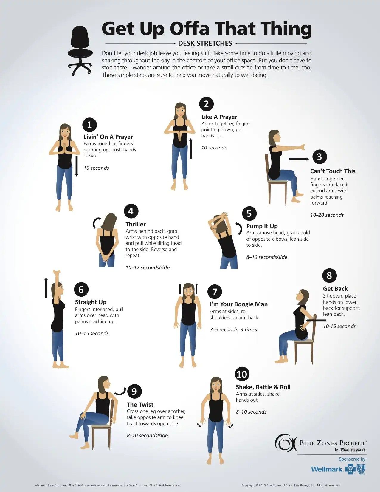 10 Easy Desk Stretches to Help You De-Stress at Work - Bevi