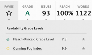 Readability assessment of this article: Grade A