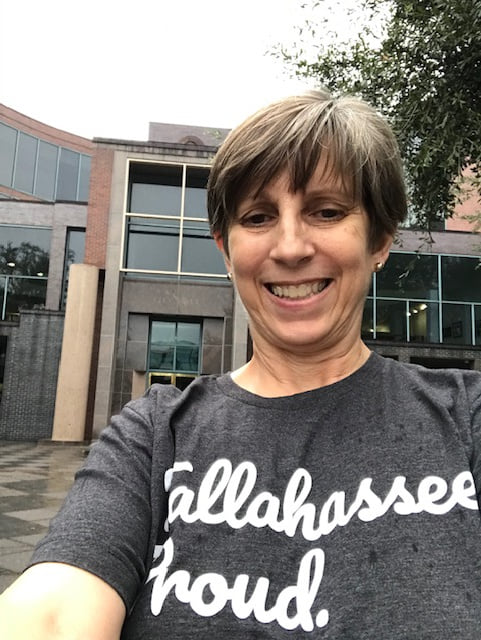 Paula taking City Hall Selfie