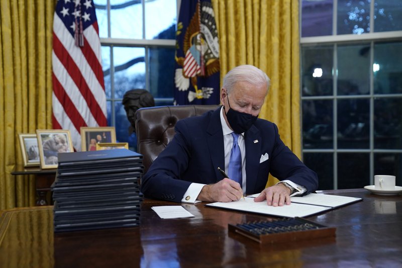 Biden signing executive orders