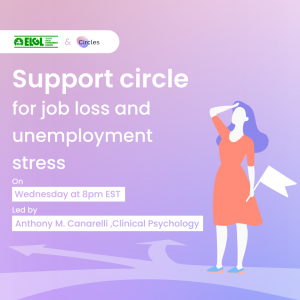 Support circle for job loss and unemployment stress