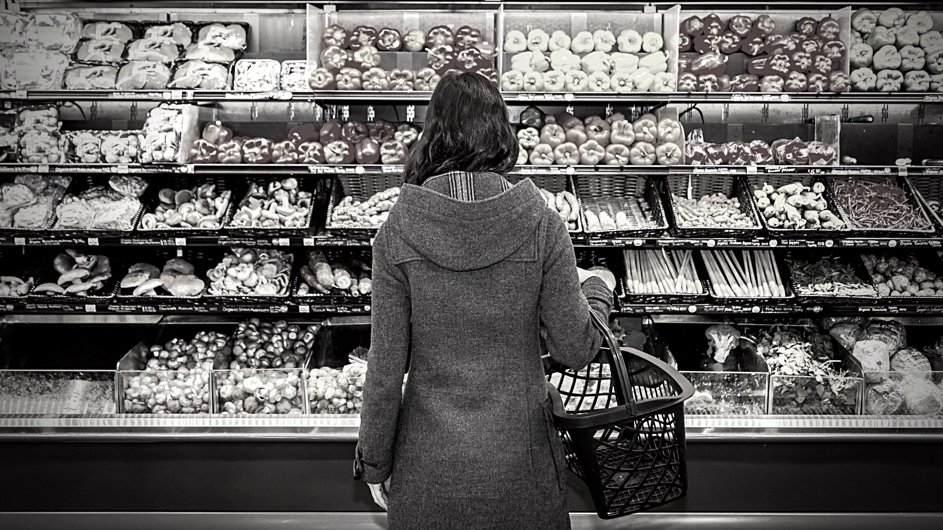 Woman in grocery store_shutterstock_The Public Square Is a Grocery Store