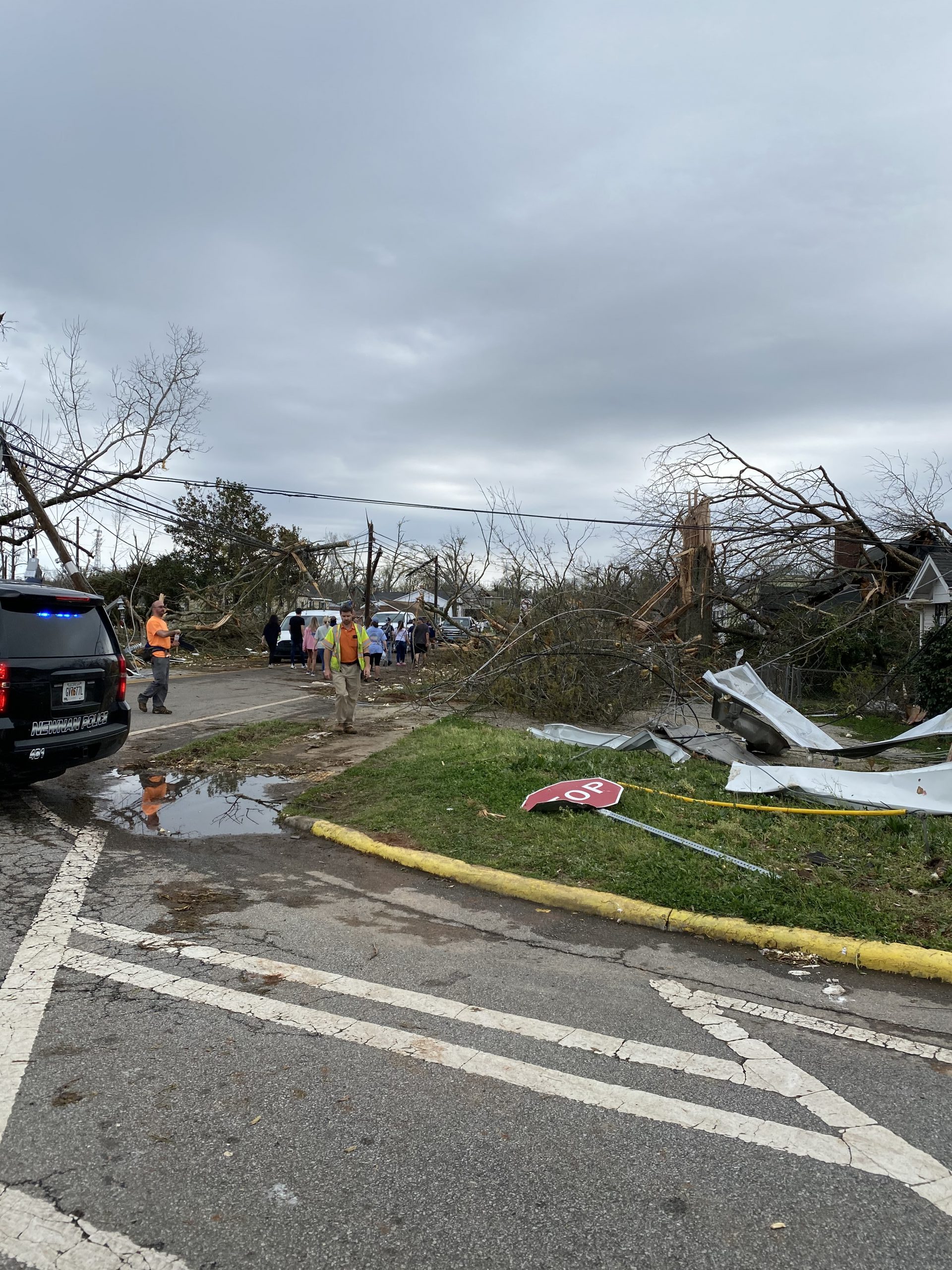 destruction after storm