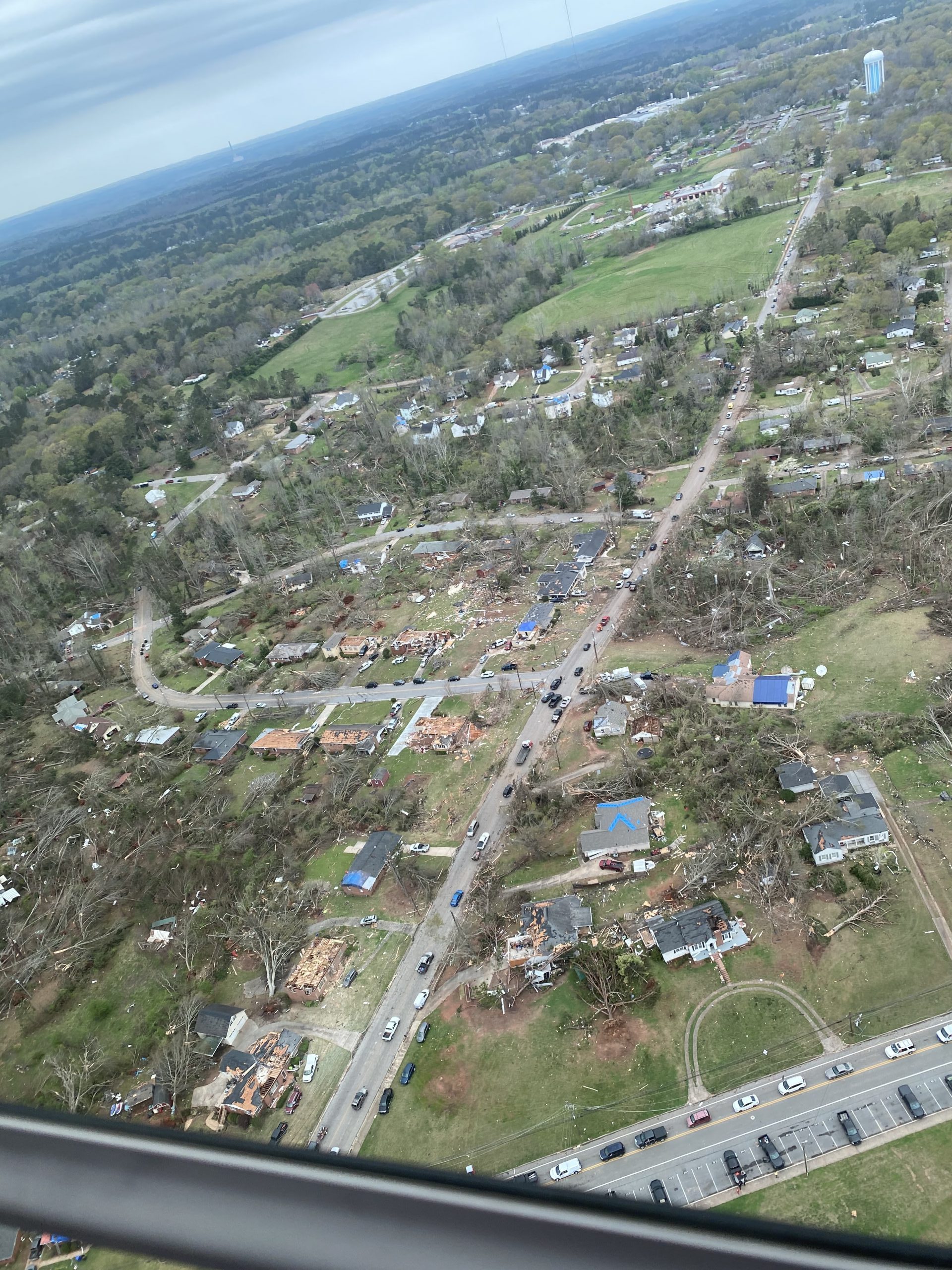 view from above georgia town