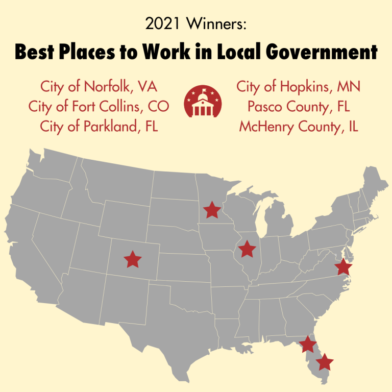 2021 Winners Best Places to Work in Local Government ELGL