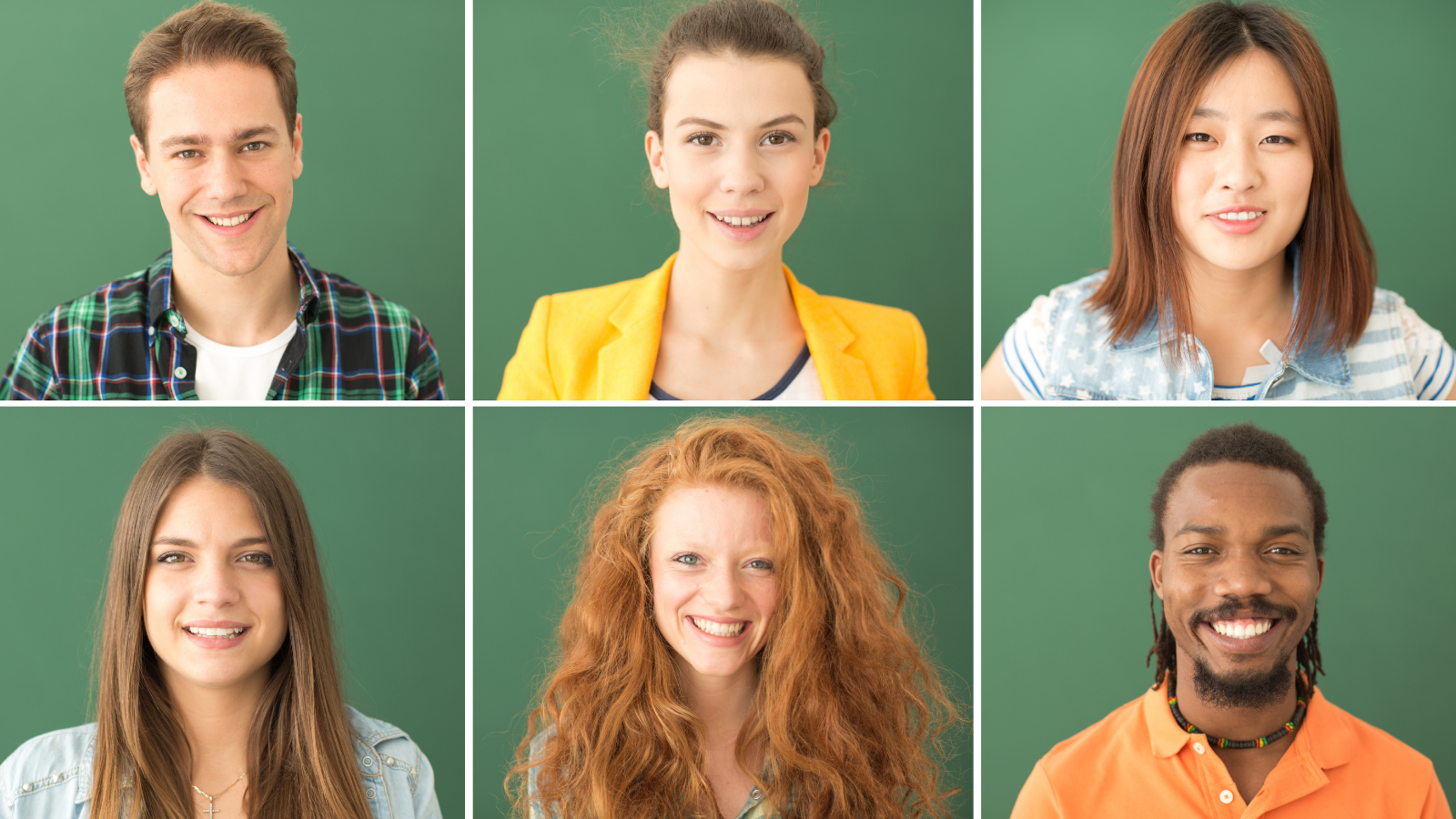 headshots of young people