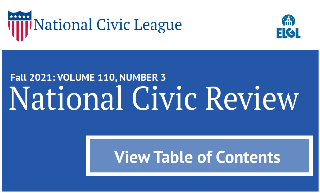 National Civic Review Fall Edition