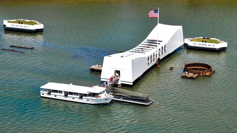 USS Arizona Memorial picture (courtesy of NPS)