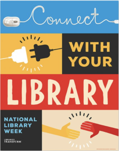 National Library Week poster graphic