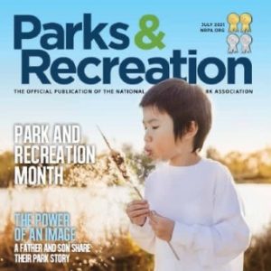 Cover of the National Recreation & Park Association magazine 'Parks & Recreation.'