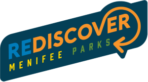 Rediscover Menifee Parks logo.