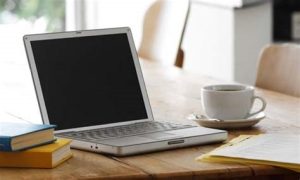 Laptop and Coffee on Desk