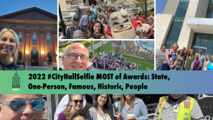 2022 #CityHallSelfie MOST of Awards: State, One-Person, Famous, Historic, People