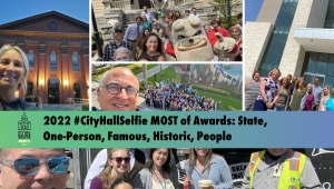 2022 #CityHallSelfie MOST of Awards: State, One-Person, Famous, Historic, People