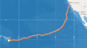 Map of Cyril's journey