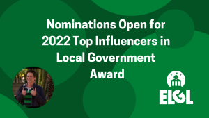 2022 Top Influencers in LocalGov Award