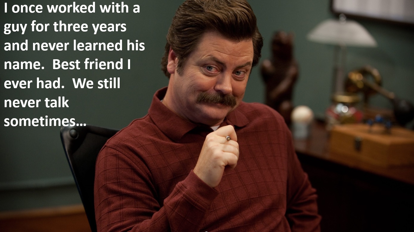 ron swanson smirk