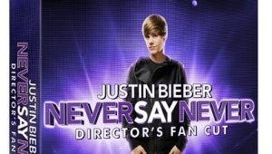 Cover of Justin Bieber's Never Say Never DVD.