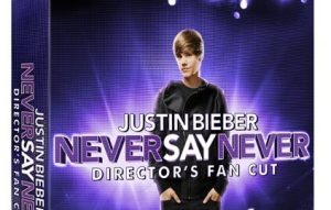 Cover of Justin Bieber's Never Say Never DVD.