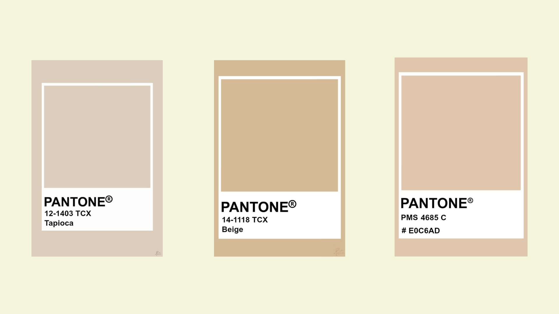 Pantone brown beige | Art Print