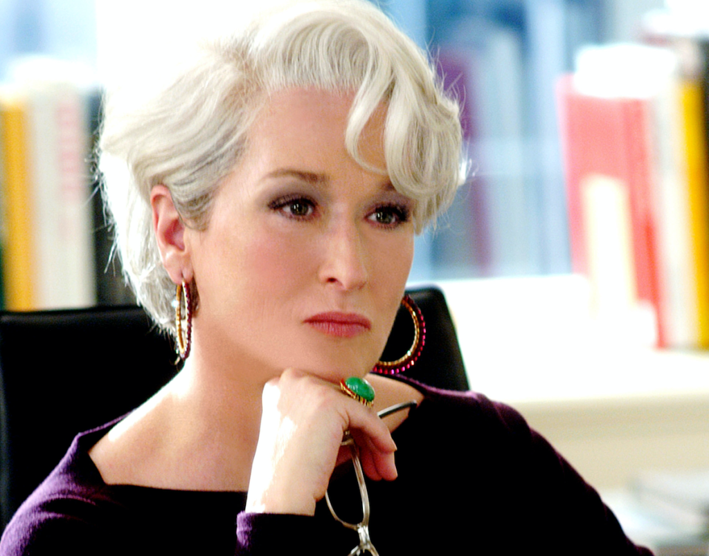 Meryl Streep as Miranda Priestly in the film "The Devil Wears Prada."