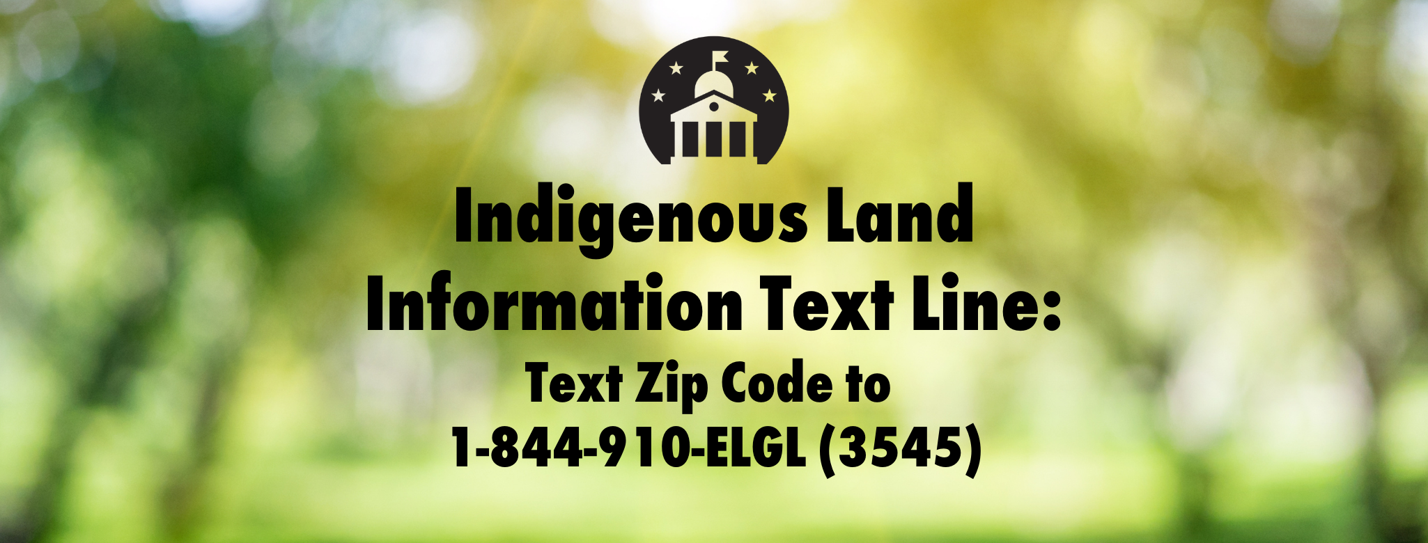 Land Acknowledgement Information Text Line - ELGL