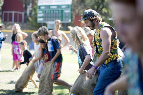 Town Picnic - Sack Race