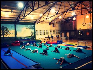 gymnastics in the Pavilion