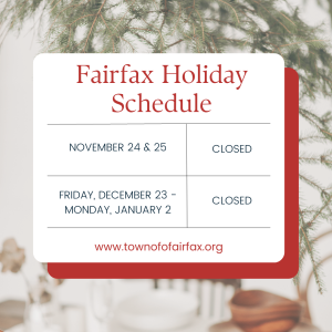 Holiday Closure Schedule