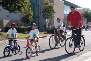 Bikers at Santa Ana Earth Day and Health Fest 2011