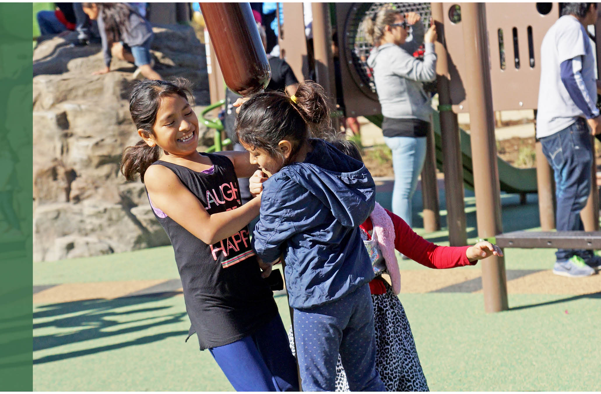 Open Space Element Cover Photo: Children playing at Pacific Electric Park and Community Gardens