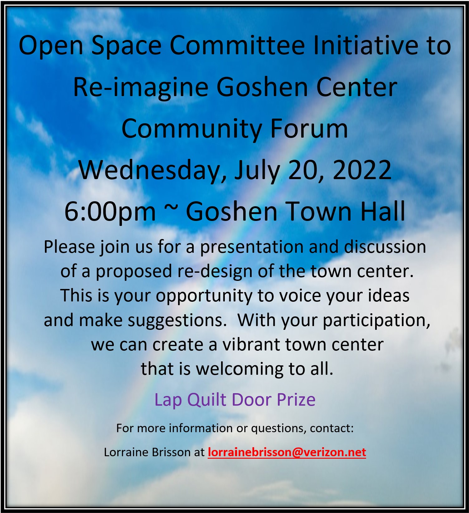Goshen Center re-imagnining Community forum