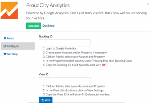 ProudCity Analytics set-up